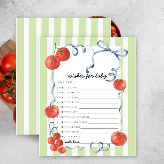 Watercolor tomato Önskemål för baby (Skapare uppladdad)