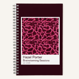 Watercolor Tortoiseshell Spiral Notebook