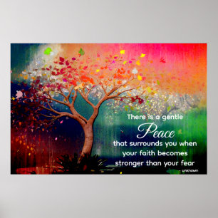 *~* Watercolor Träd AP81 Etheral Calming Quote Poster