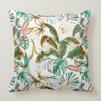 Watercolor tropical nature kudde