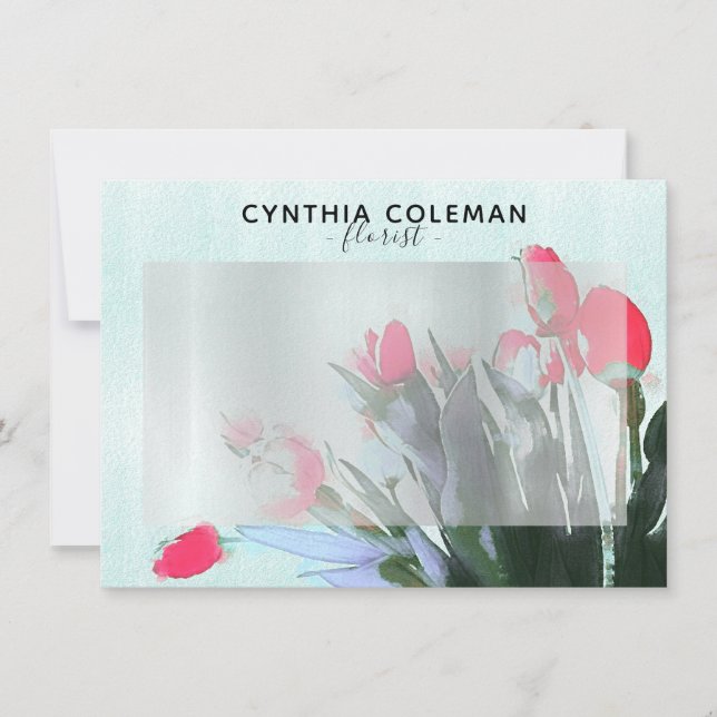 Watercolor Tulips Bouquet Illustration Florist (Framsida)