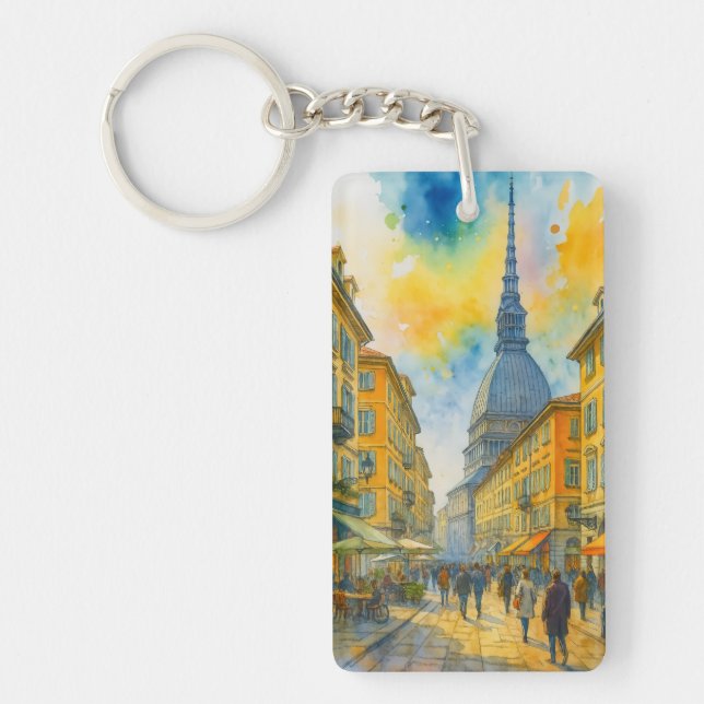 Watercolor Turin Italy – Mole Antonelliana City (Framsidan)