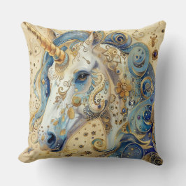 Watercolor Unicorn Dekorativ kudde