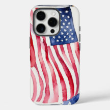 Watercolor US-Flagga