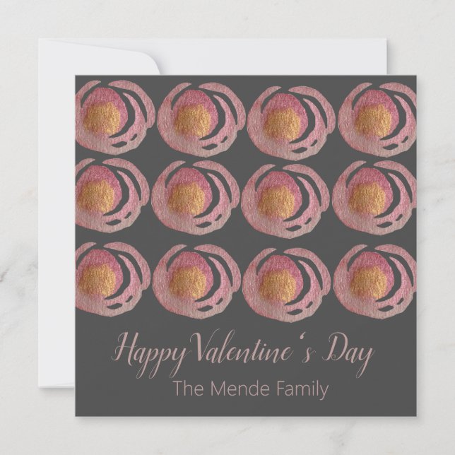 Watercolor Valentines day Metallic Ro (Framsida)
