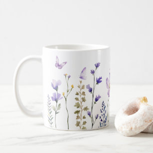 Watercolor Vår WildblomGarden Mugg