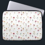 Watercolor Vår Wildblomma Mönster Laptop Fodral<br><div class="desc">Watercolor Vår Wildblomma Mönster Laptop sleeve</div>
