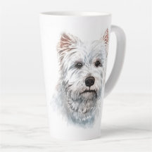 Watercolor Väster Highland White Terrier