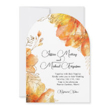 Watercolor Verona Sunset Blommigt Arch Bröllop