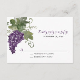 Watercolor Vin Vineyard | BRÖLLOP OSA Kort