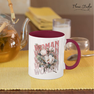 Watercolor Vintage Flowers Womens Day Mugg