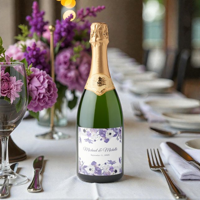 Watercolor Violet Purple Flowers Wedding (Skapare uppladdad)