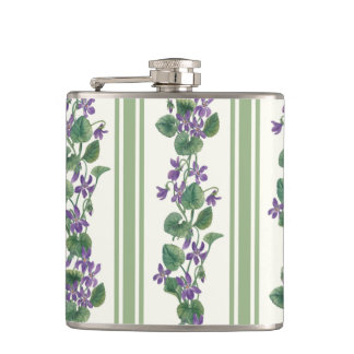 Watercolor violets and stripes fickplunta