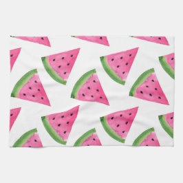 Watercolor Watermelon Wedges Kökshandduk