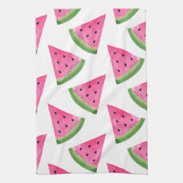 Watercolor Watermelon Wedges Kökshandduk