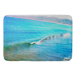 Watercolor Waves  Badrumsmatta
