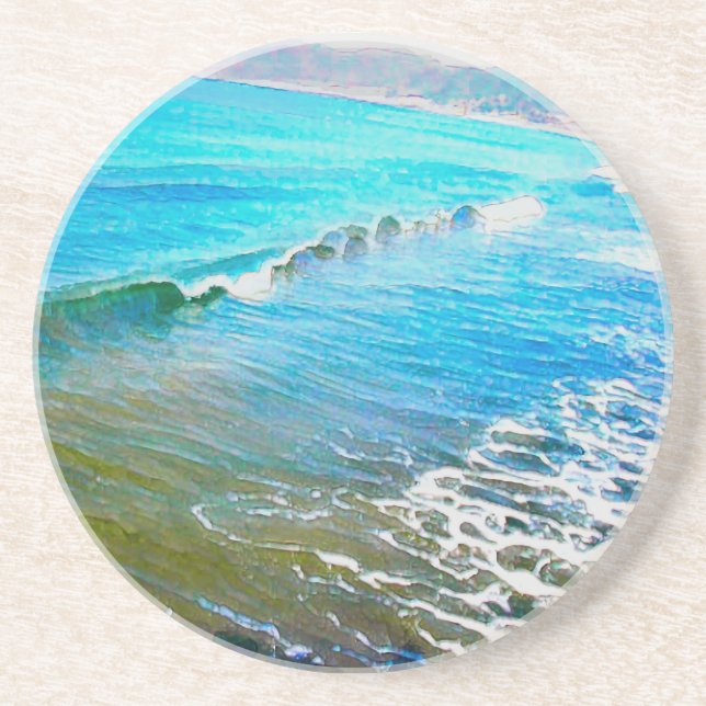 Watercolor Waves Underlägg (Framsidan)
