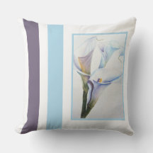 Watercolor White Calla Lilies