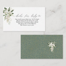 Watercolor White Lily och grönt bakgrund ​ baby