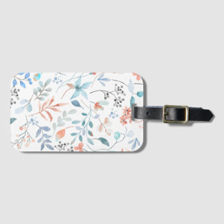 Watercolor WildblomBlommigt Bagagebricka