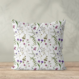 Watercolor WildblomCushion Kudde