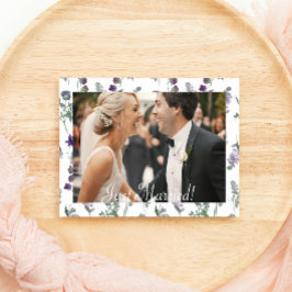 Watercolor Wildblomlavender Blommigt Ny gifta