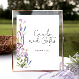 Watercolor Wildblomma Cards and Gifts Poster
