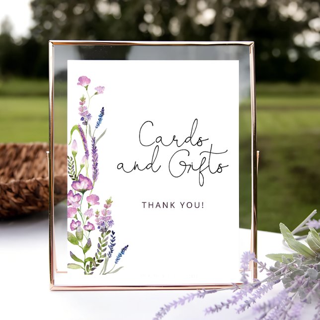 Watercolor Wildblomma Cards and Gifts Poster (Skapare uppladdad)