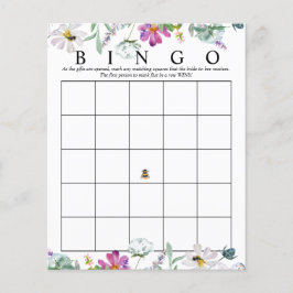 Watercolor Wildblomma | Möhippa Bingo | Spel