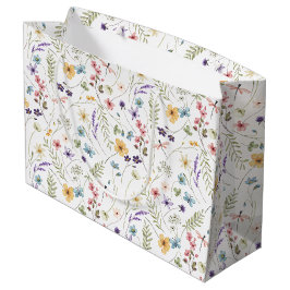 Watercolor Wildblomma och Butterflies Mönster