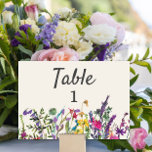 Watercolor WildblommCream Lila Bröllop Bordsnummer<br><div class="desc">Färgstark vattenfärgad vildblomma/på elfenbensgrädde och lila botaniskt trädgårdsälbröllop bordsnummer. Utforma en för varje bord. Kontakta mig om du behöver hjälp med dina anpassningar eller om du vill begära ytterligare matchning eller samordning av Zazzle-produkter för dina evenemang</div>