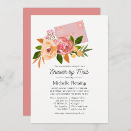 Watercolor Wildblomme Vår Möhippa by Mail Inbjudningar