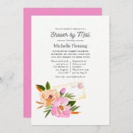 Watercolor Wildblomme Vår Möhippa by Mail Inbjudningar