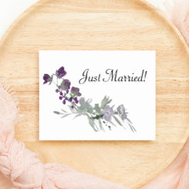 Watercolor WildblommLavender Ny gifta