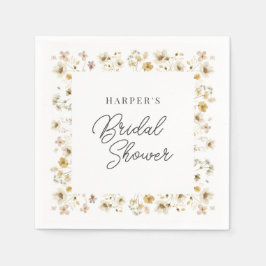 Watercolor WildblomMöhippa Pappersservett