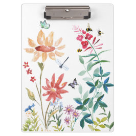 Watercolor Wildblommor