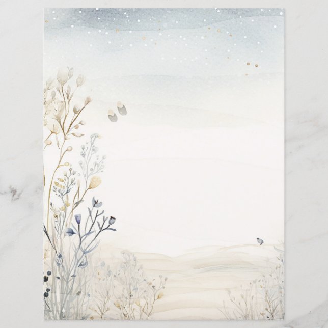 Watercolor Wildblommor (Baksida)