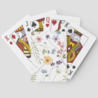 Watercolor Wildblommor | Casinokort