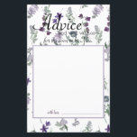 Watercolor Wildblommor Lavender Bride Adapter<br><div class="desc">Fina Watercolor Wildblommor från Soft Grönts och Lavender och Lila. Samordna blommigten på baksidan. Matchande objekt för att slutföra din händelsesamling finns i vårt Zazzle-arkiv!</div>