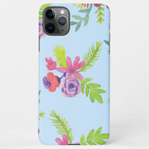 Watercolor Wildblommor Mönster Leggings Wrapping P