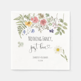 Watercolor Wildblommor Pappersservett