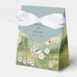 Watercolor WildblomMountain Ligcape Bröllop Presentaskar