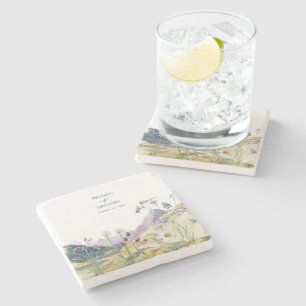 Watercolor WildblomMountain Wedding Favor Stenunderlägg