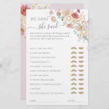 Watercolor Wildbloms Lila Vår Möhippa-spel