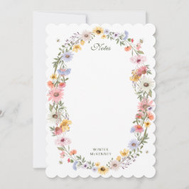 Watercolor Wildbloms WandeBee Personlig Namn Inbjudningar