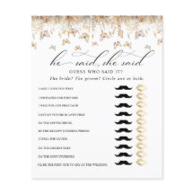 Watercolor Wildbloms Whimsical Möhippa Game