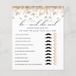 Watercolor Wildbloms Whimsical Möhippa Game