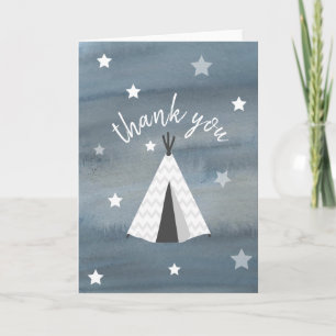 Watercolor Wilderness Stars Tipi Tack Kort