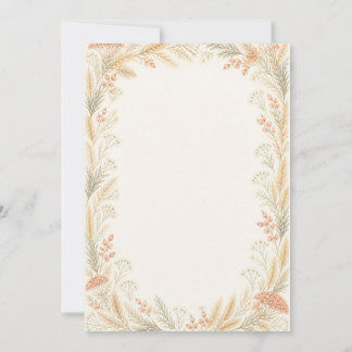 Watercolor Wildflower Wedding Invitation Inbjudningar