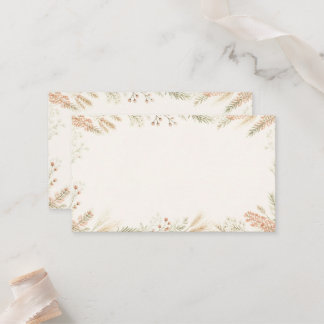Watercolor Wildflower Wedding Place Card Placeringskort
